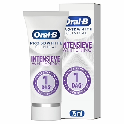 ORALB 3D WHITE CLINICAL RADIANT WHITE TANDPASTA 75ML